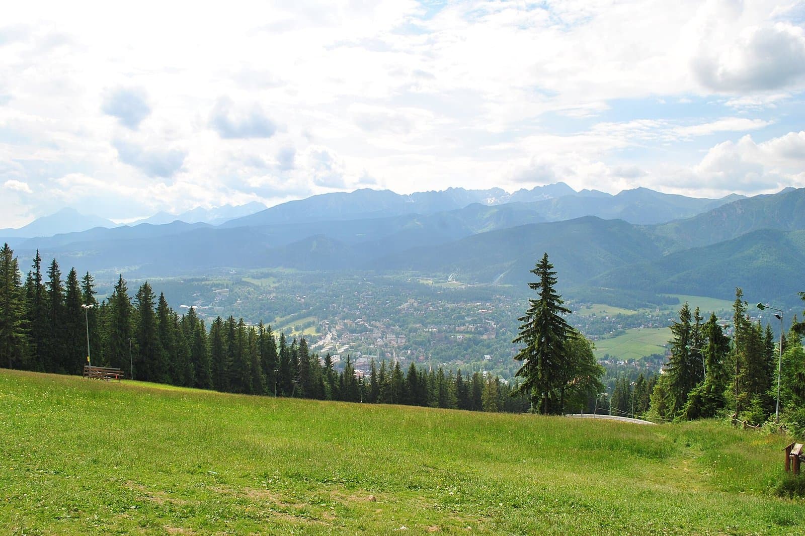Vista dos Tatras a partir da Gubałówka